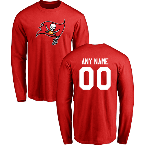 Men Tampa Bay Buccaneers Design-Your-Own Long Sleeve Custom NFL T-Shirt